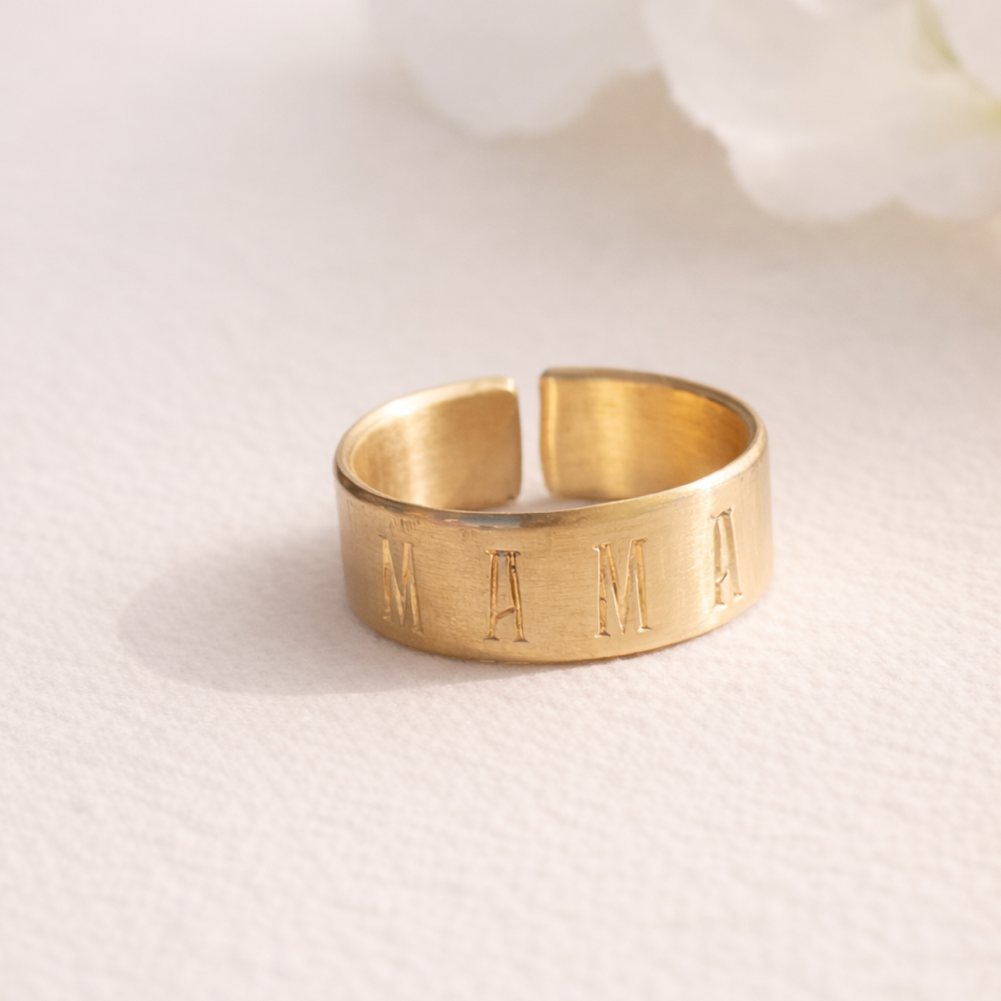 Brass Mama Cuff Ring - Going Golden