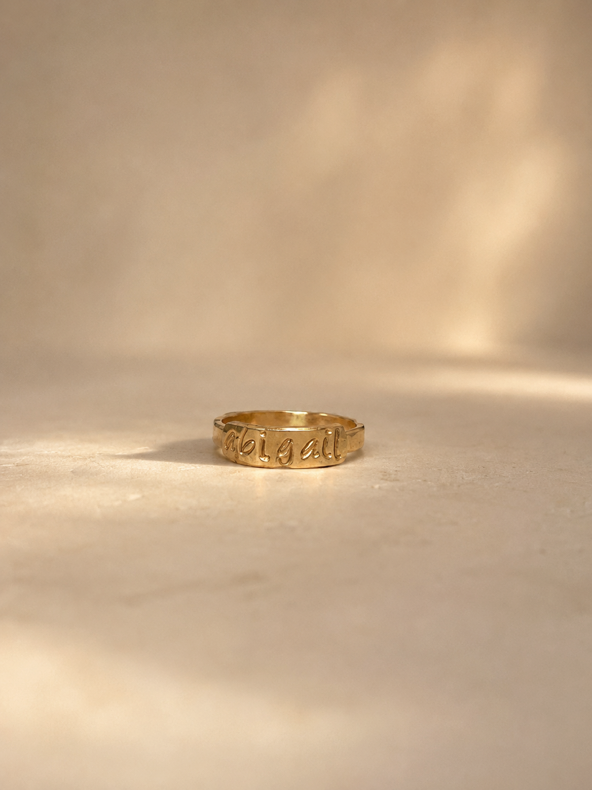 Personalized Name Plate Ring