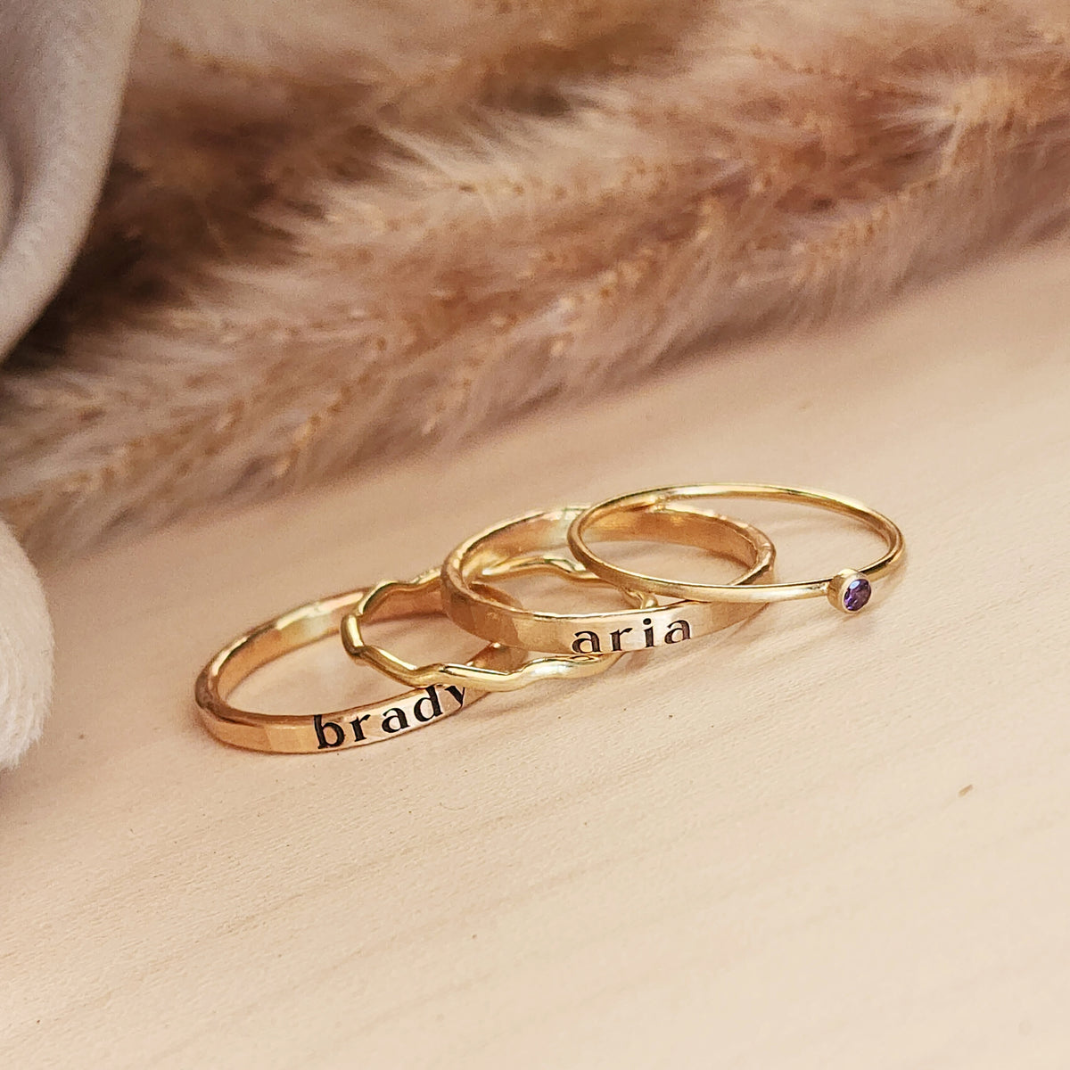 The Georgie Stacking Ring Set - Going Golden