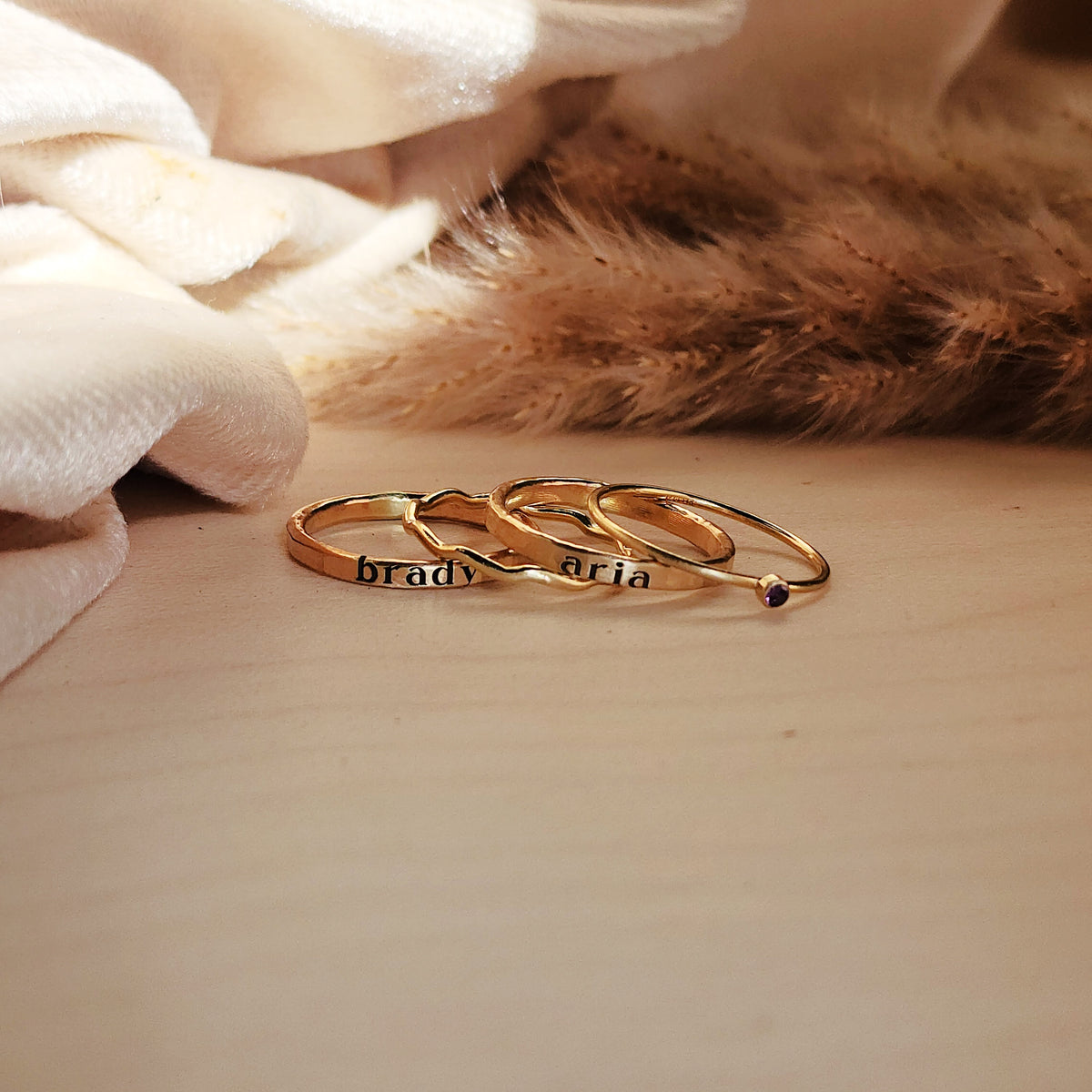 The Georgie Stacking Ring Set - Going Golden