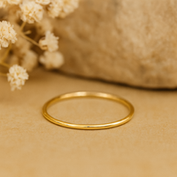 Skinny Smooth Stackable Rings - Going Golden