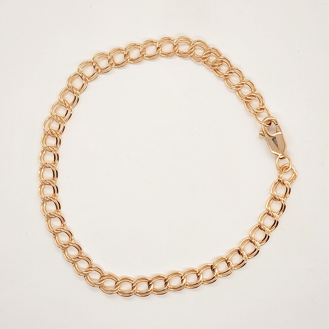 Gold Double Cable Bracelet - Going Golden