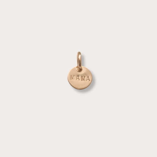 Gold Stamped Mama Charm - Going Golden