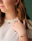 Birthstone Hoop Earrings