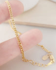 Gold Curb Bracelet