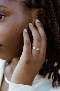 Skinny CZ Ring - Going Golden