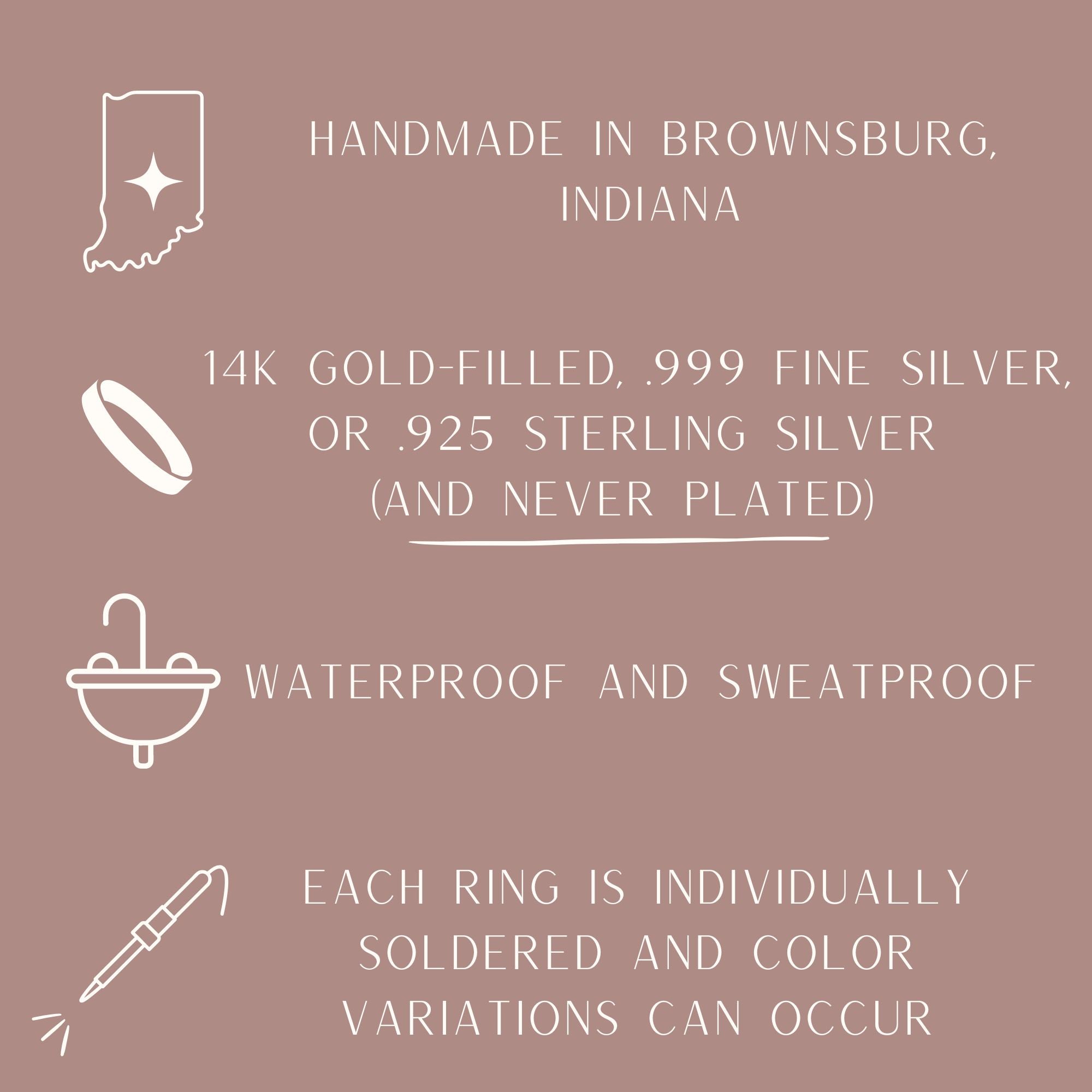 the Maren Ring Set - Going Golden