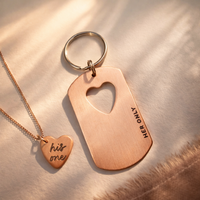 His One necklace and Her Only tag.