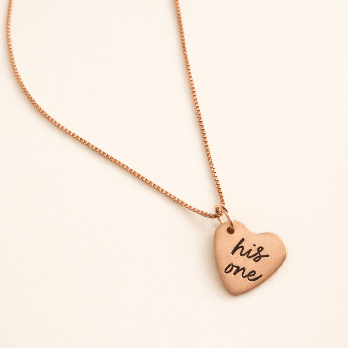 His One Heart Pendant Necklace
