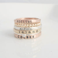The Laurel Stacking Ring Set - Going Golden