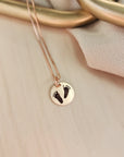 Engraved Footprint Necklace