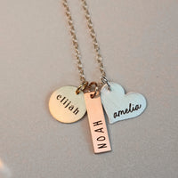 Three Names Necklace - Going Golden