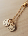 Dainty Round Name Necklace