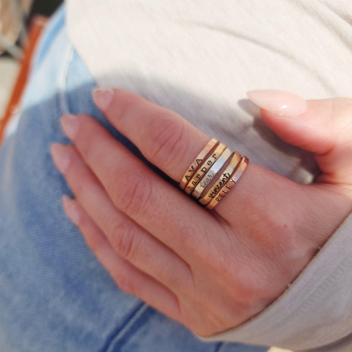 The Maryl Stacking Ring Set - Going Golden