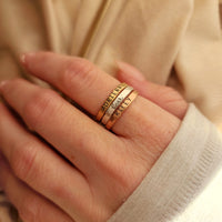 The Elena Stacking RIng Set - Going Golden