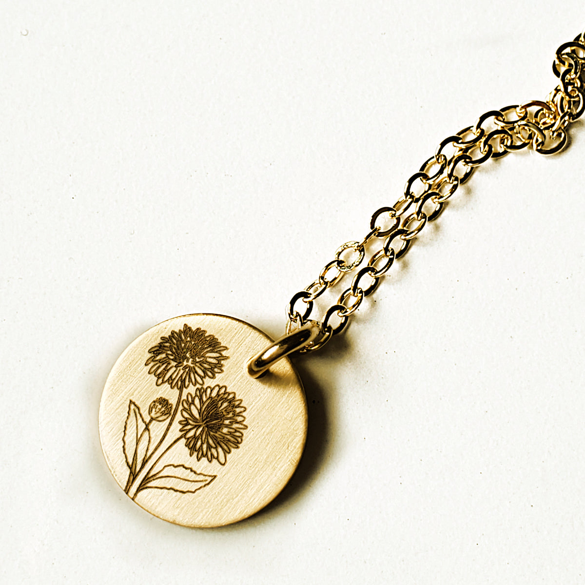 Birth Flower Necklace - Going Golden