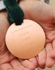 Personalized Copper Ornament