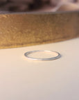 Skinny Hammered Stackable Rings
