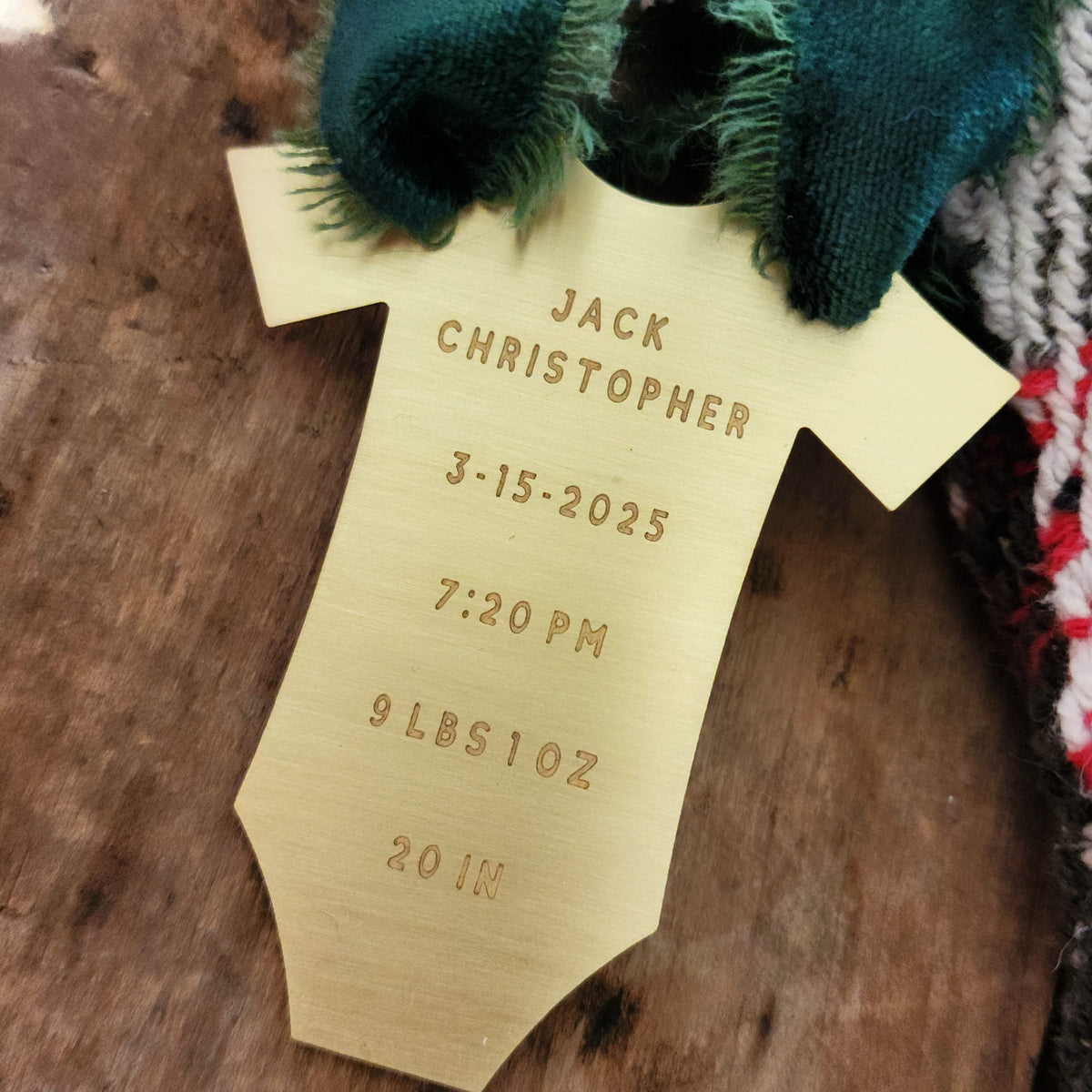 Baby's First Christmas Ornament - Going Golden