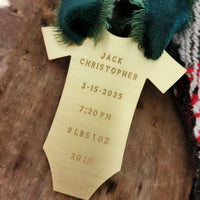Baby's First Christmas Ornament - Going Golden
