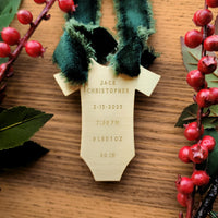 Baby's First Christmas Ornament - Going Golden