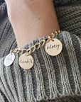 Personalized Name Charm Bracelet