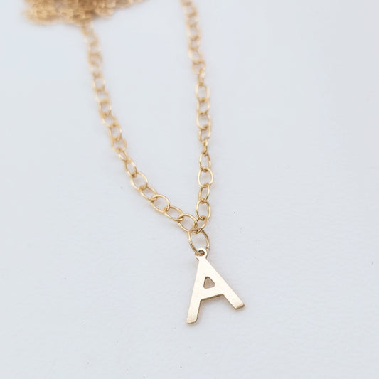 Single Initial Necklace - Going Golden