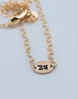 Favorite Year Necklace - Going Golden