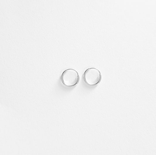Sterling Silver Infinity Hoops - Going Golden