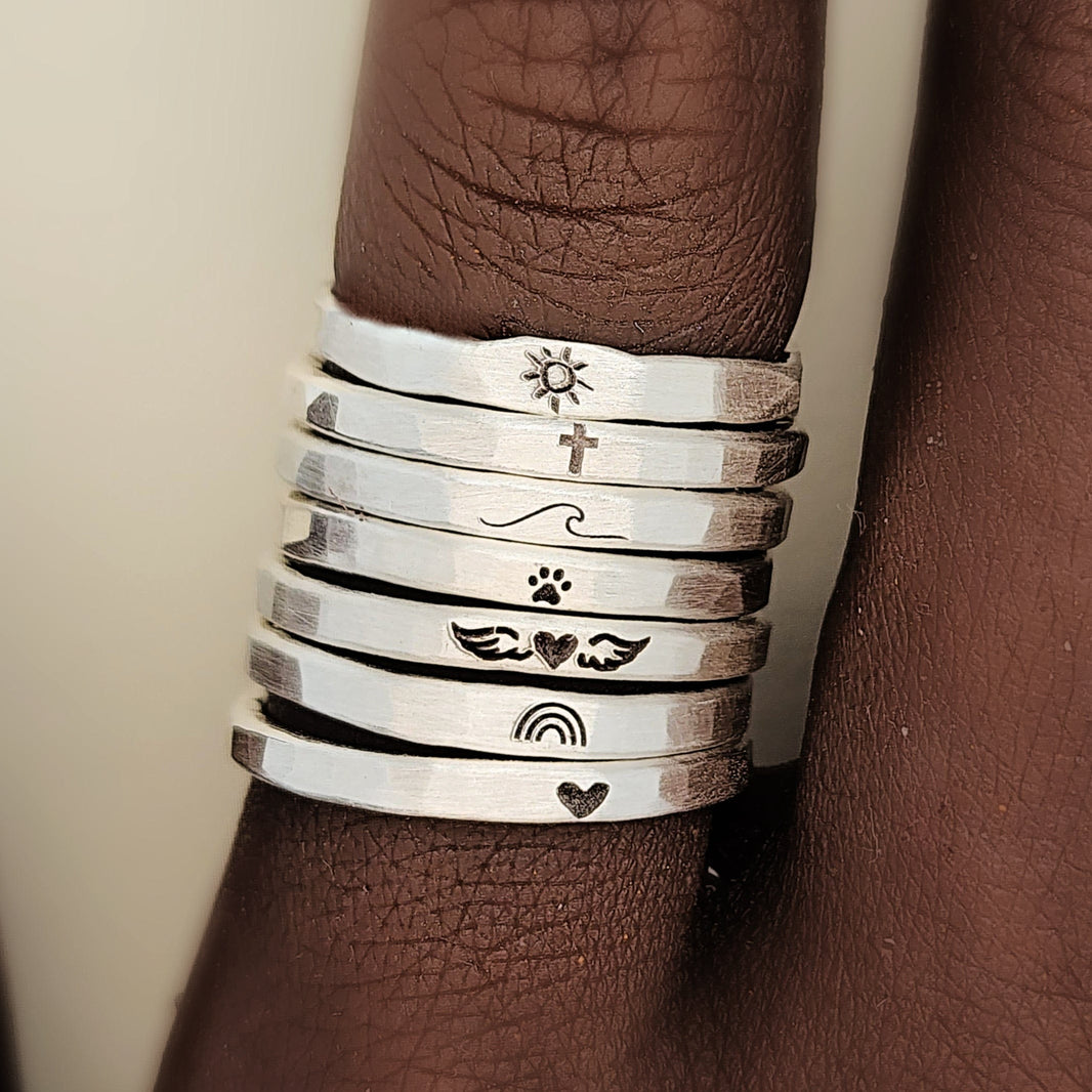 Spacer + Symbol Rings | Going Golden
