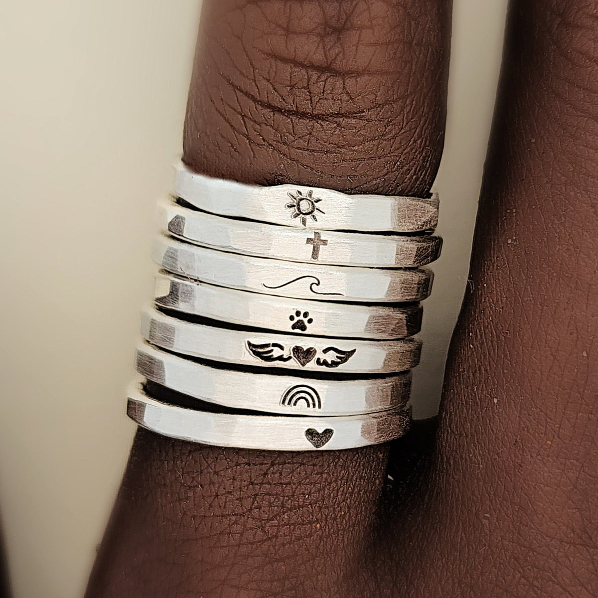 Stackable Symbol Ring - Going Golden