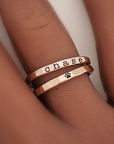 Stackable Symbol Ring - Going Golden