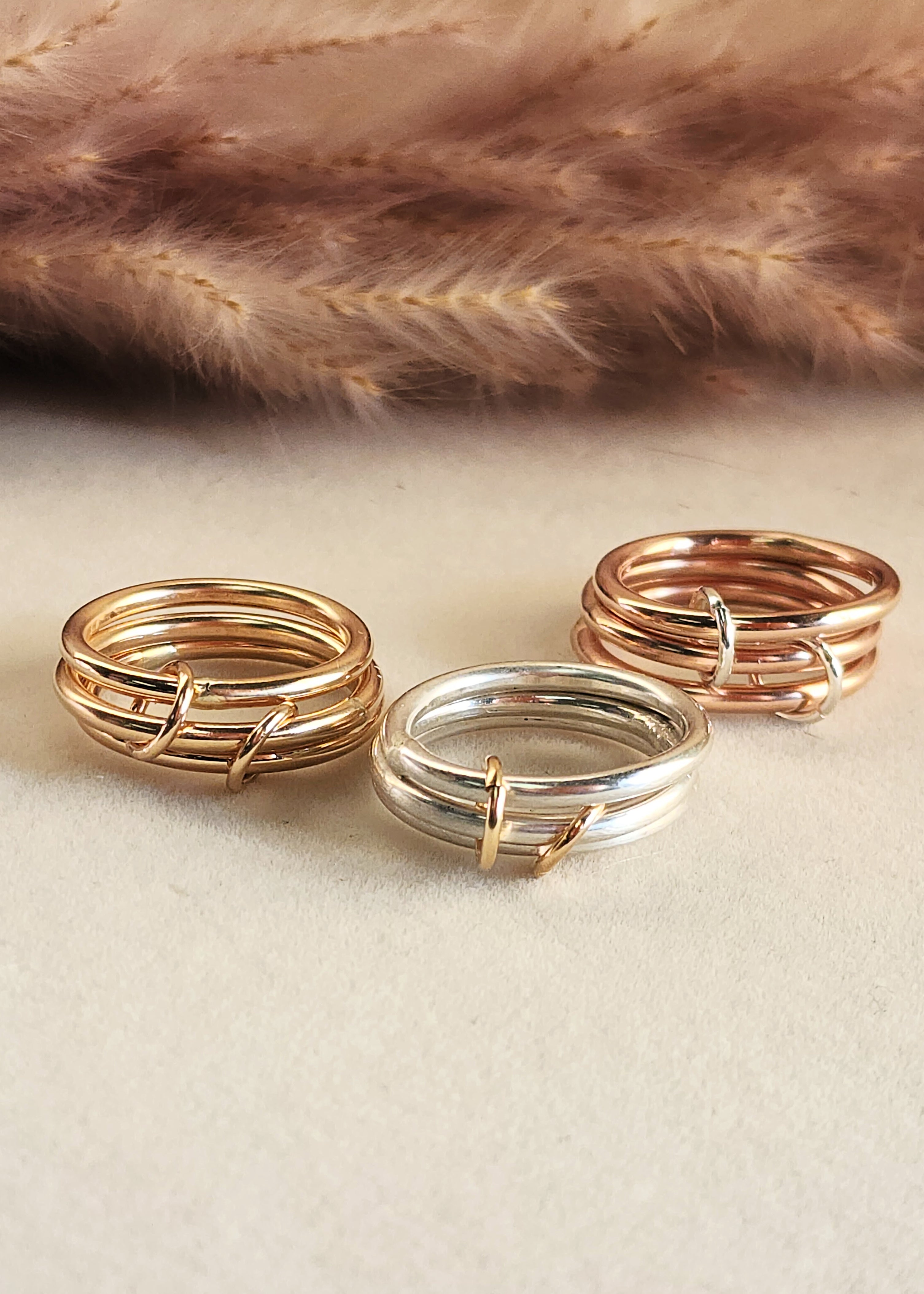 Connected Stacking Ring Set | Going Golden