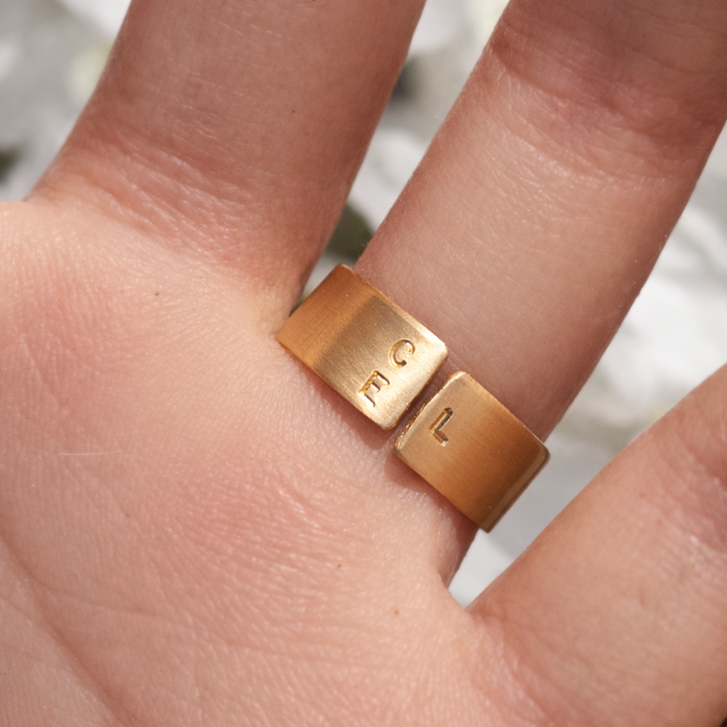 Brass Mama Cuff Ring - Going Golden