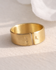 Brass Mama Cuff Ring - Going Golden