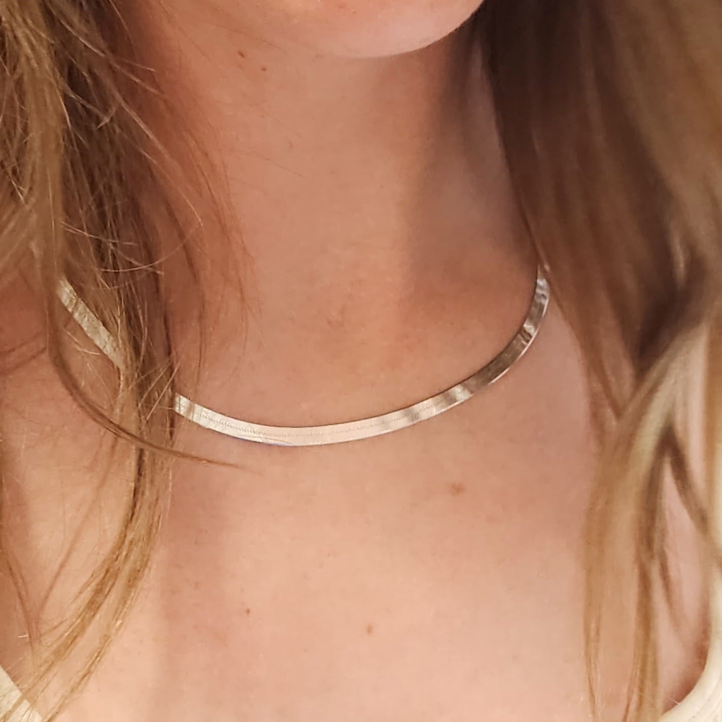 Silver Chain - Herringbone - Going Golden