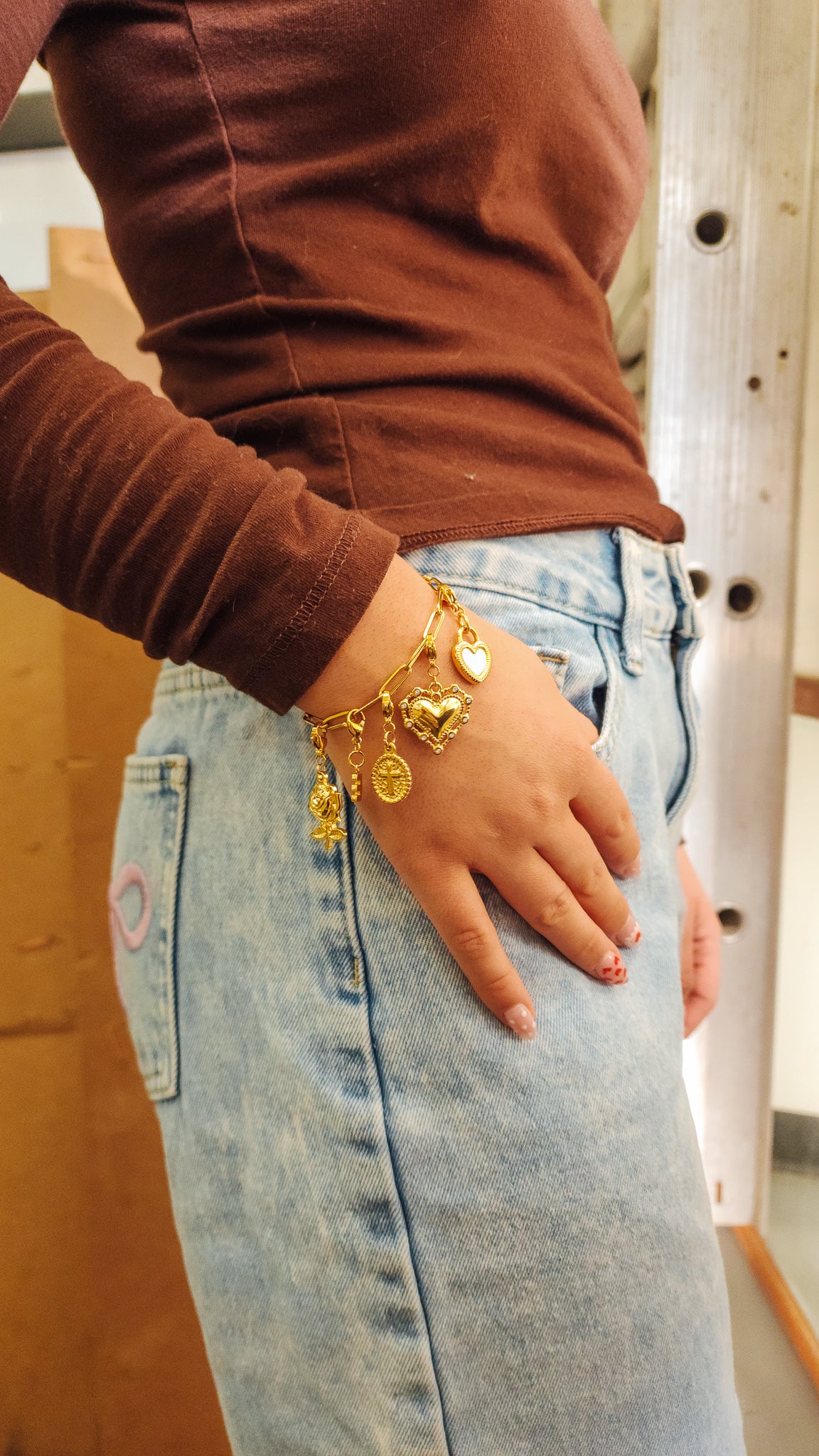 Gold Charm Bracelet