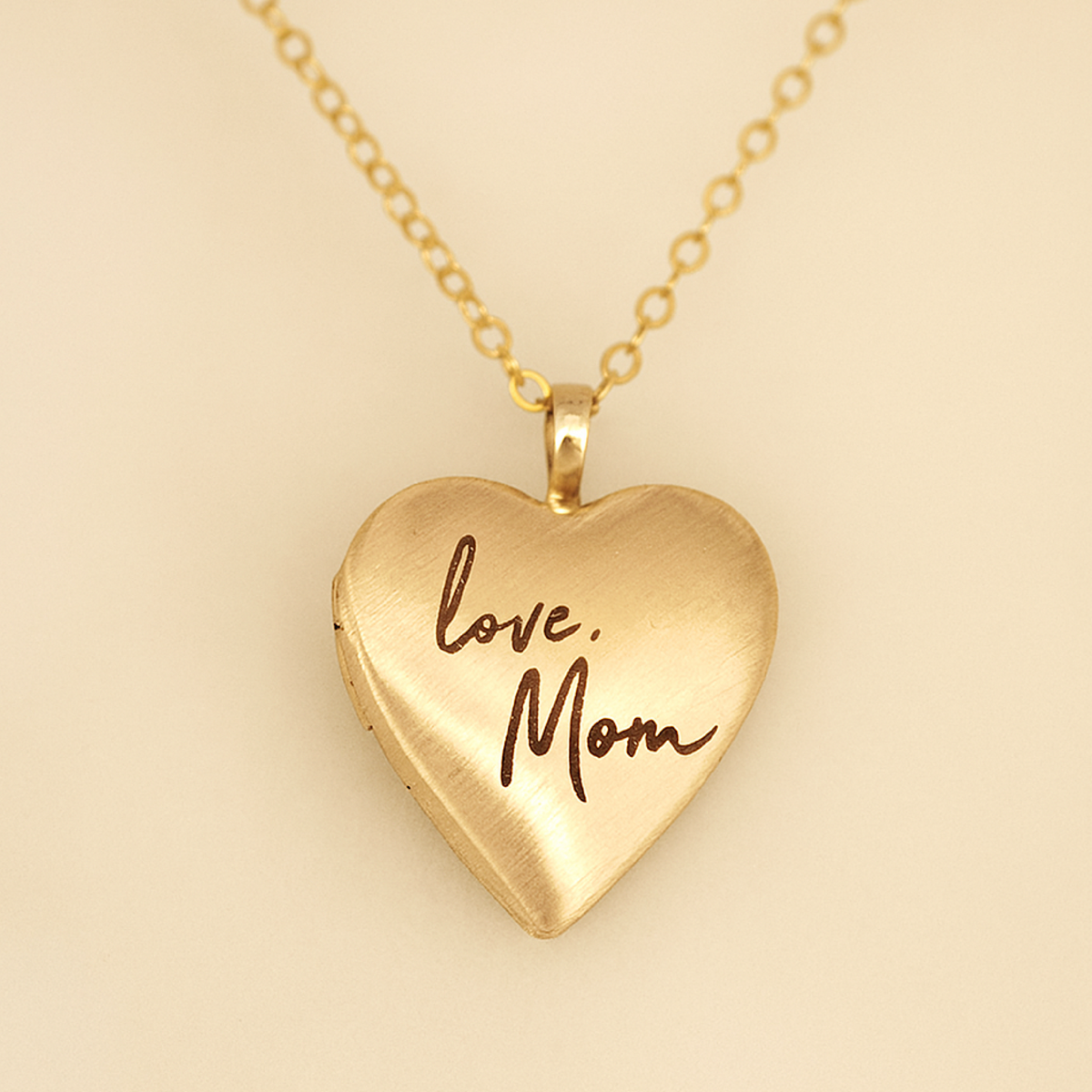 Custom Heart Locket Necklace - Going Golden
