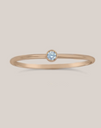 March CZ Birthstone Ring