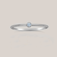 March Birthstone Stacking Ring - Going Golden