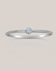 March Birthstone Stacking Ring