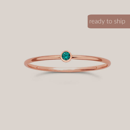 May Birthstone Ring Last Chance - Going Golden