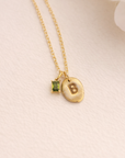 Mini Initial Nugget Necklace - Going Golden