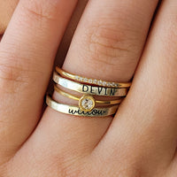 The Athena Stacking Ring Set - Going Golden