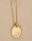 Oval Name Necklace - Going Golden