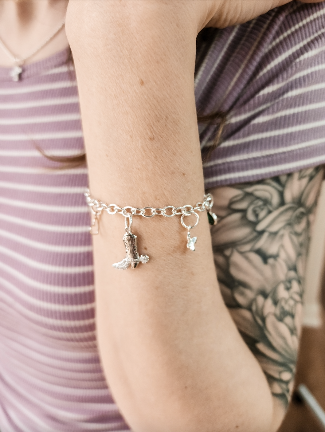 Silver Charm Bracelet - Going Golden