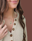 Roman Numerals Rectangle Necklace