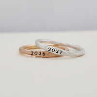 Class Signet Ring and Stacking Birthstone Set - The Isla - Going Golden