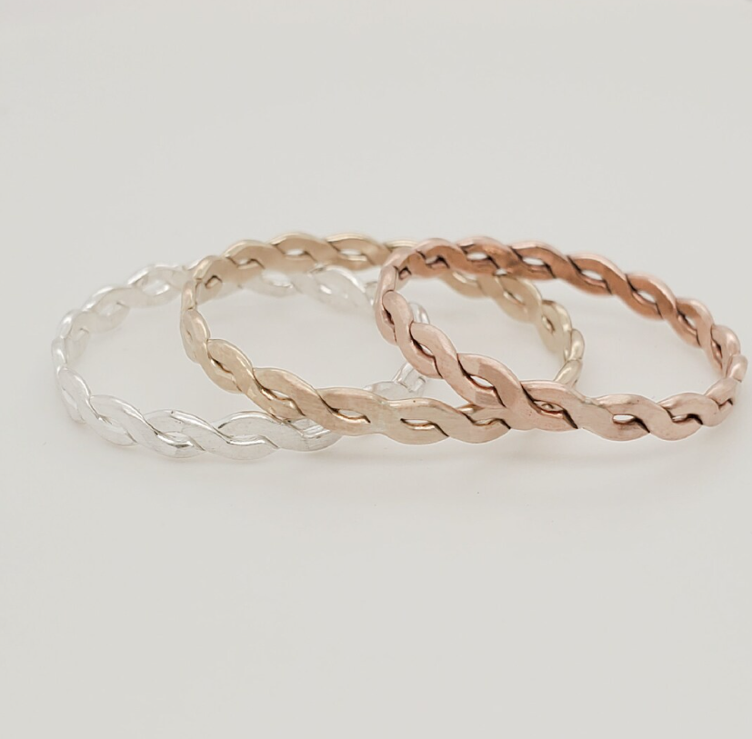 Woven Twist Ring - Going Golden