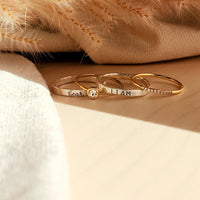 The Athena Stacking Ring Set - Going Golden
